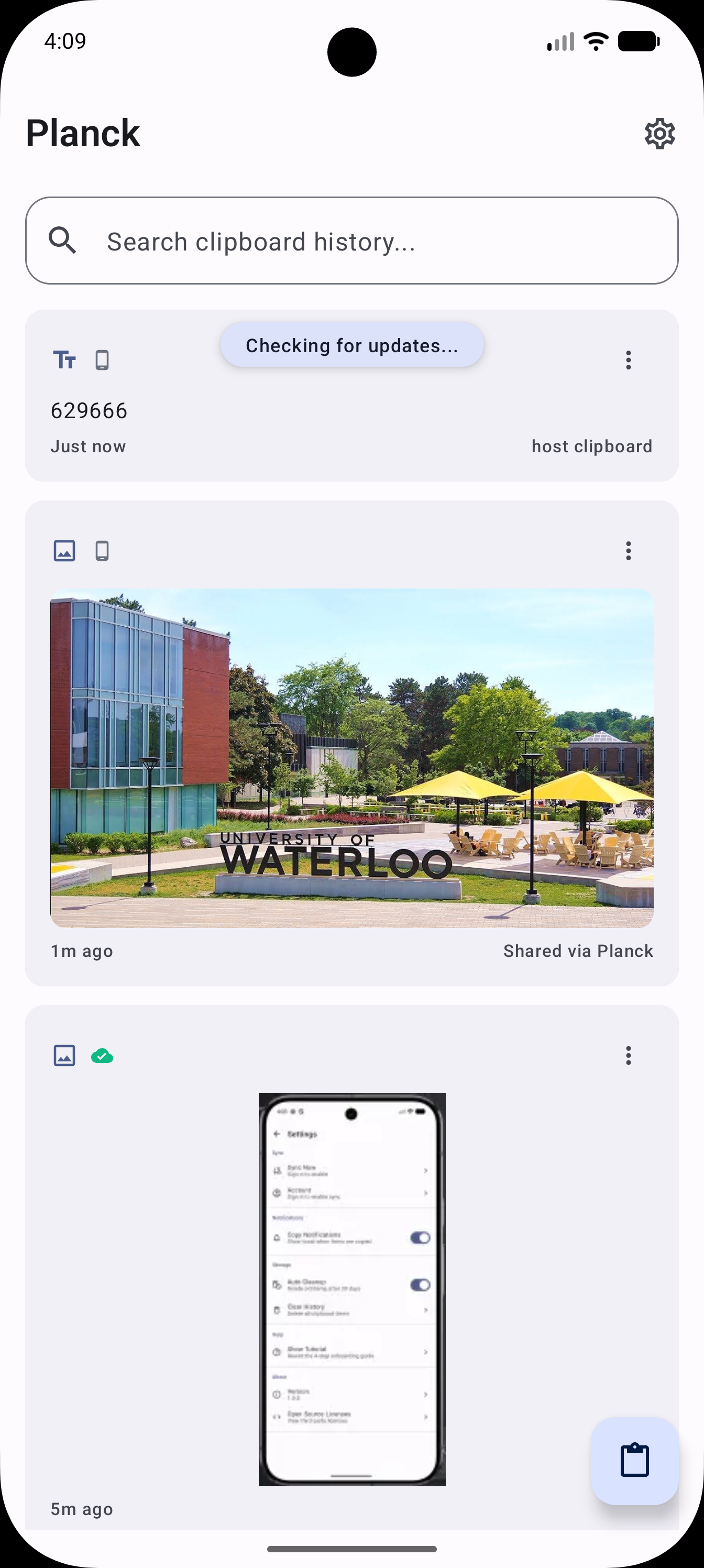 Sync with desktop flow